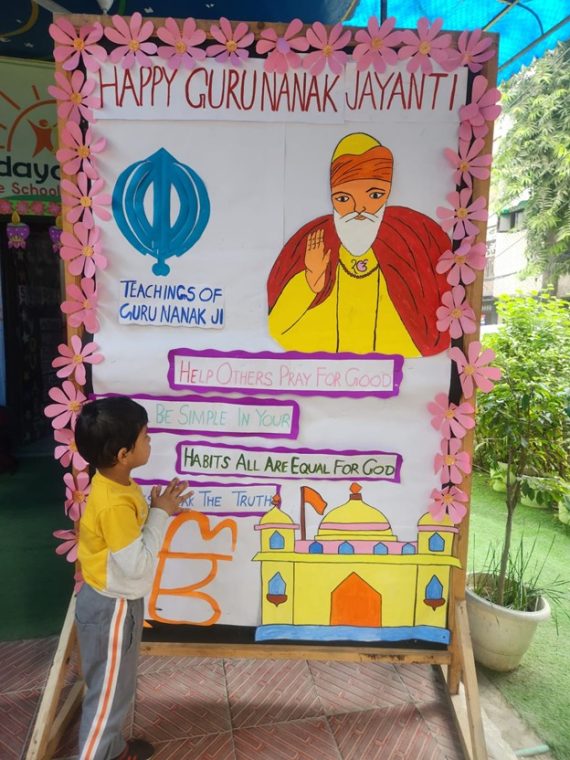 Guru Nanak Jayanti Celebration at Udayan kidz